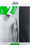T-shirt "v-neck" 2-pak | Bomuld | Sort -JBS