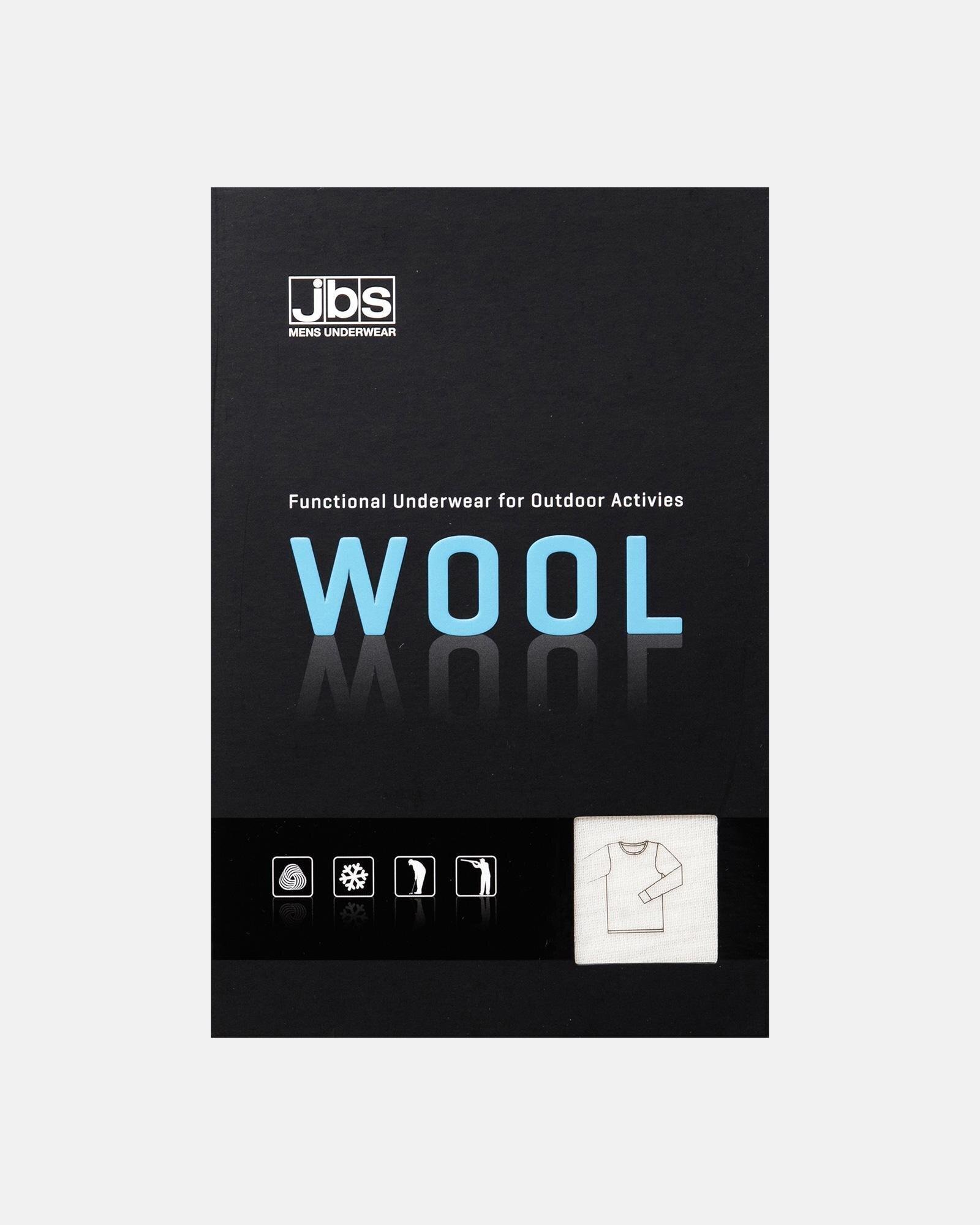 Langærmet t-shirt "wool" | 100% merino uld | Hvid -JBS Langærmet t-shirt "wool" | 100% merino uld | Hvid -JBS