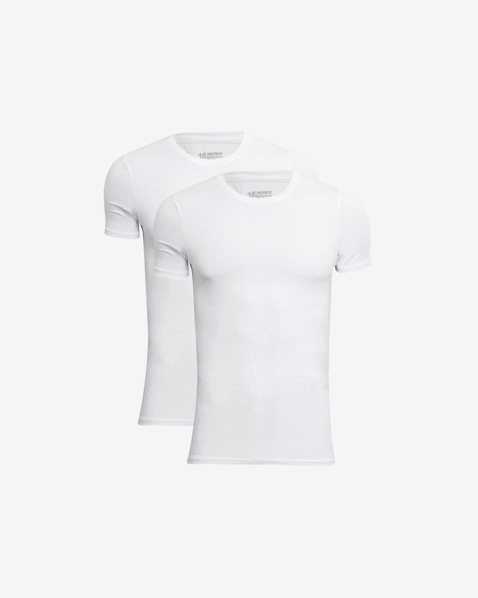 JBS 2-pak t-shirt o-hals | bambusviskose | hvid - S