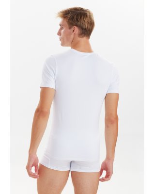 2-pak t-shirt o-hals, bambusviskose, hvid