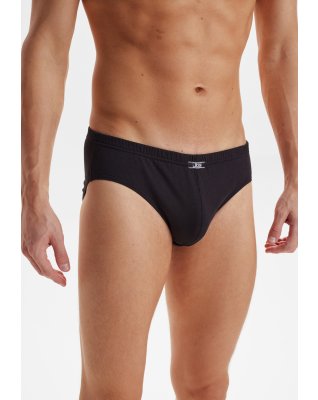 Briefs "mini slip" 5-pak | 100% økologisk bomuld | Sort -JBS