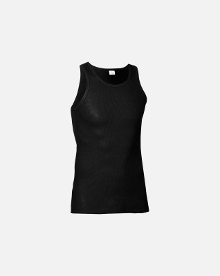 Tanktop "classic", 100% bomuld, Sort