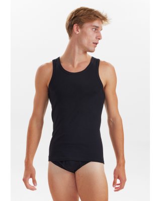Tanktop "original", 100% bomuld, Sort