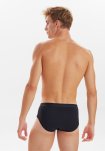 Briefs m. gylp 2-pak, 100% økologisk bomuld, Sort