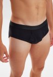 Briefs m. gylp 2-pak, 100% økologisk bomuld, Sort