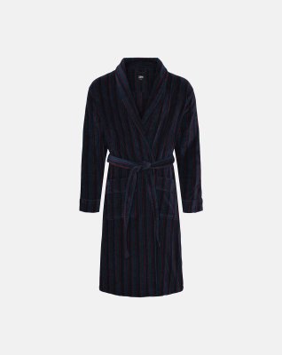 Badekåbe, 100% velour bomuld, Stribet