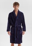 Badekåbe, 100% velour bomuld, Stribet