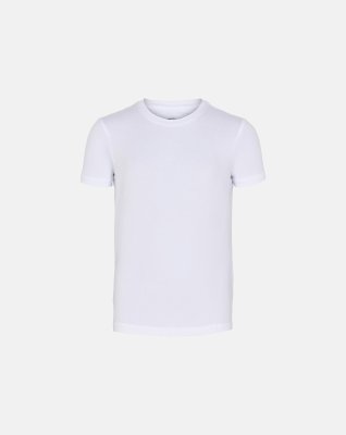 T-shirt "kids" 2-pak, Bambusviskose, Hvid