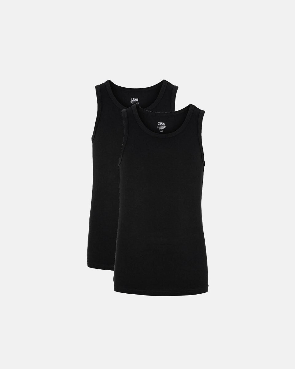JBS Tanktop "kids" 2-pak | Bambusviskose | Sort - 7/8