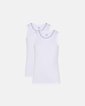 Tanktop "kids" 2-pak | Bambusviskose | Hvid - JBS