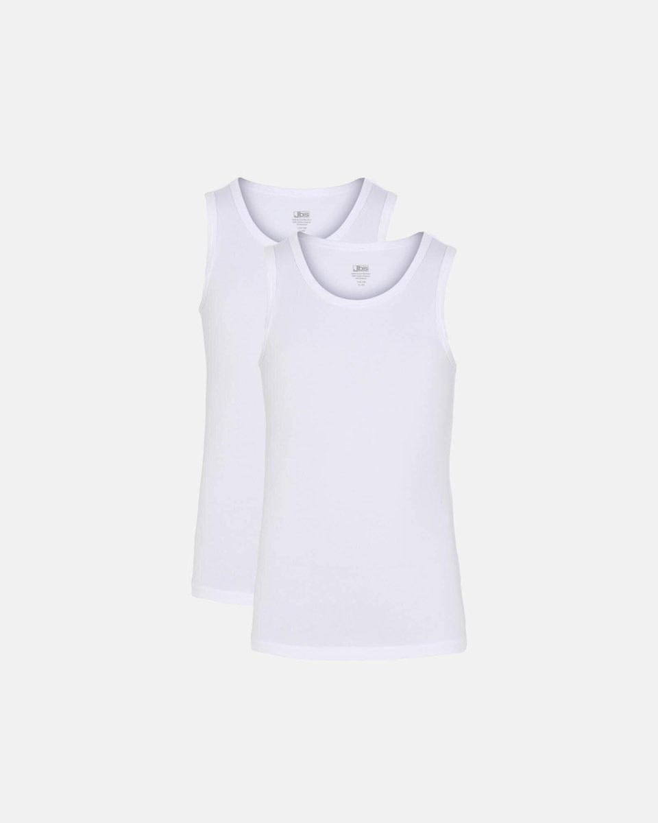 JBS Tanktop "kids" 2-pak | Bambusviskose | Hvid - 7/8