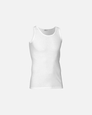 Tanktop "light", 100% bomuld, Hvid
