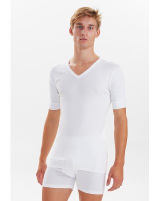 T-shirt "v-neck original" | 100% bomuld | Hvid -JBS