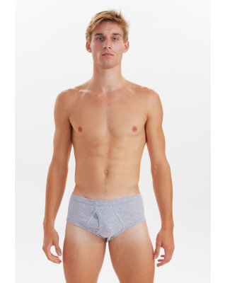 Briefs m. gylp "original", 100% bomuld, Grå