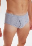 Briefs m. gylp "original", 100% bomuld, Grå