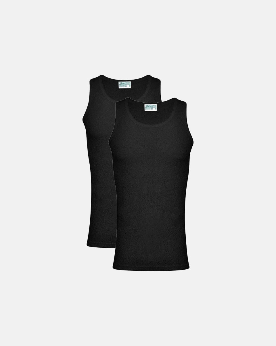 JBS Tanktop 2-pak | 100 % økologisk bomuld | Sort - S