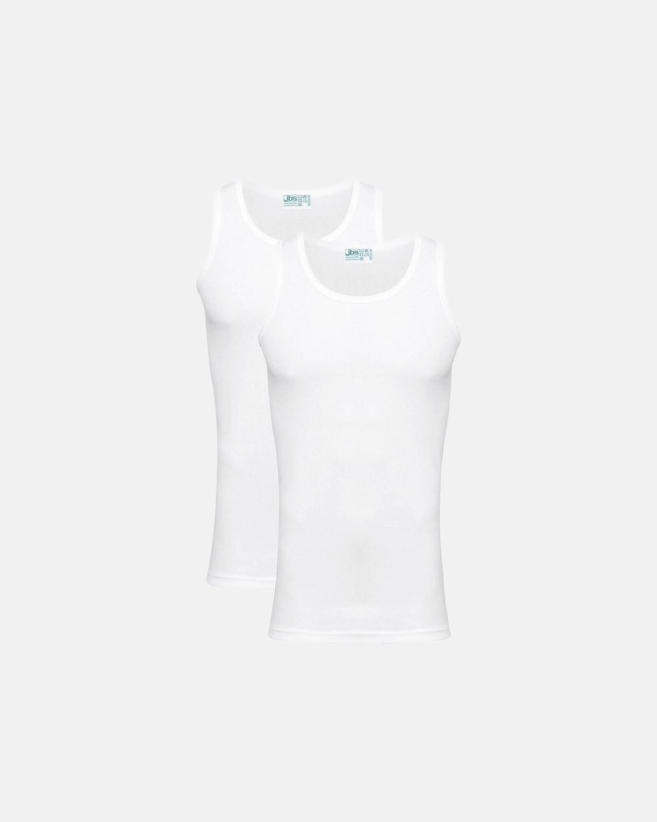 JBS Tanktop 2-pak | 100 % økologisk bomuld | Hvid - S