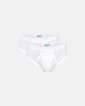 Briefs m. gylp 2-pak | 100% økologisk bomuld | Hvid - JBS