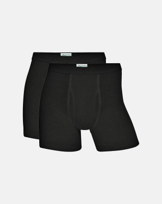 Tights m. gylp, 2-pak, 100% økologisk bomuld, Sort