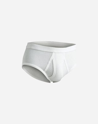 Briefs m. gylp "light", 100% bomuld, Hvid