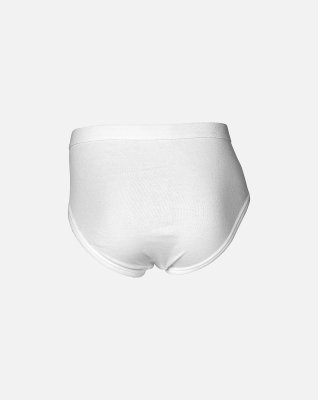 Briefs m. gylp "light", 100% bomuld, Hvid