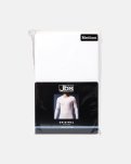 Langærmet t-shirt "grandad" | 100% bomuld | Hvid -JBS