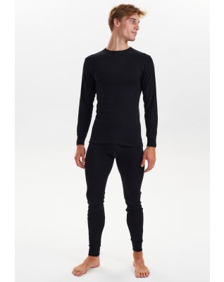 Langærmet t-shirt "original", 100% bomuld, Sort