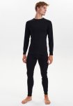 Langærmet t-shirt "original", 100% bomuld, Sort