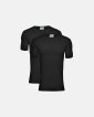 T-shirt "o-neck" 2-pak | 100% økologisk bomuld | Sort - JBS