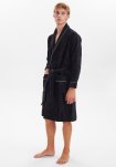 Badekåbe | 100% velour bomuld | Sort -JBS