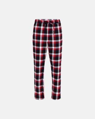 Pyjamasbukser | 100% flannel bomuld | Rødternet -JBS