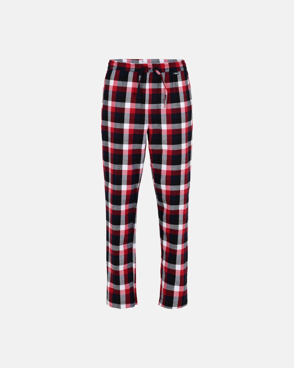 JBS Pyjamasbukser | 100% flannel bomuld | Rødternet - XS