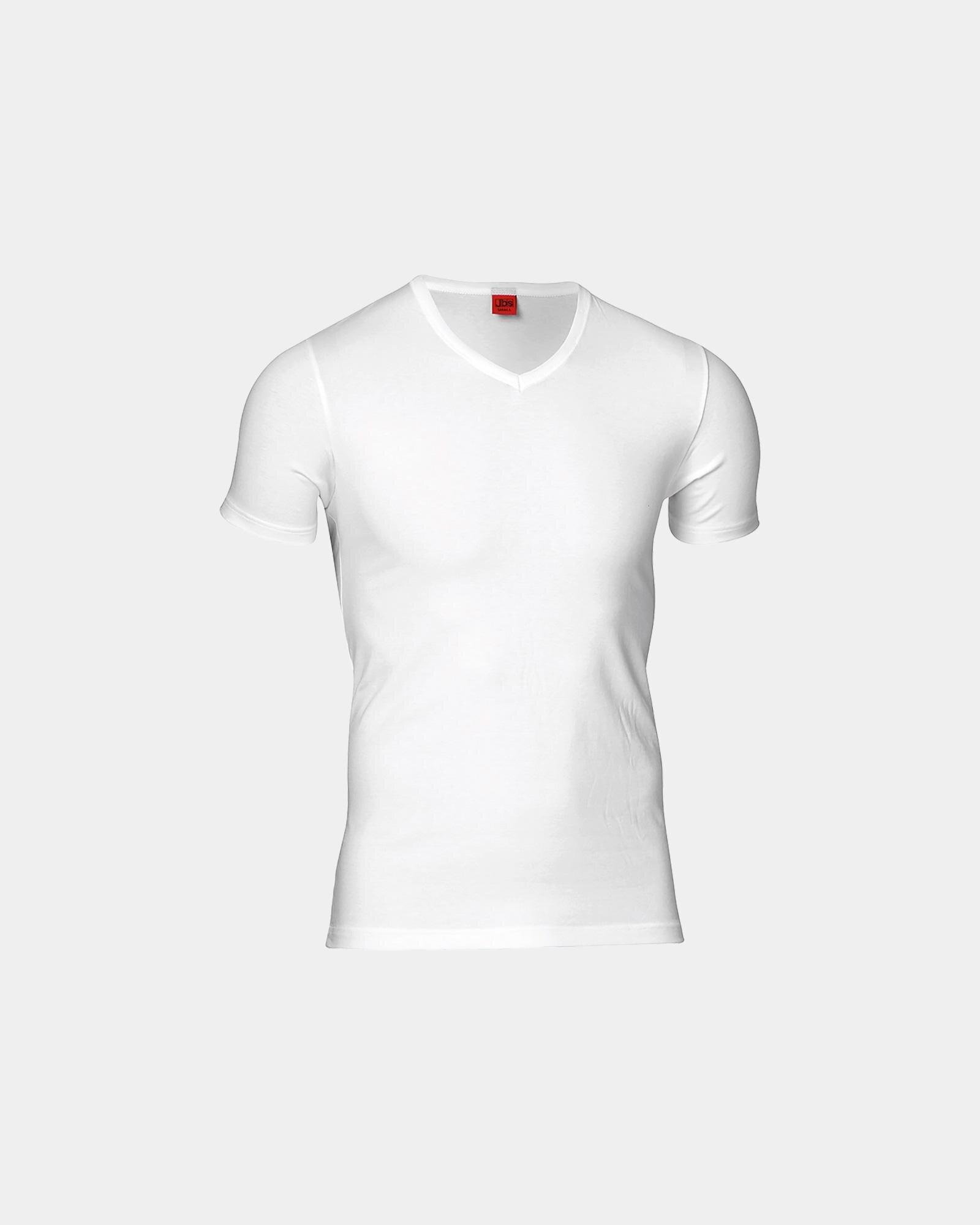 "Black or white" t-shirt v-neck | Bomuld | Hvid -JBS "Black or white" t-shirt v-neck | Bomuld | Hvid -JBS