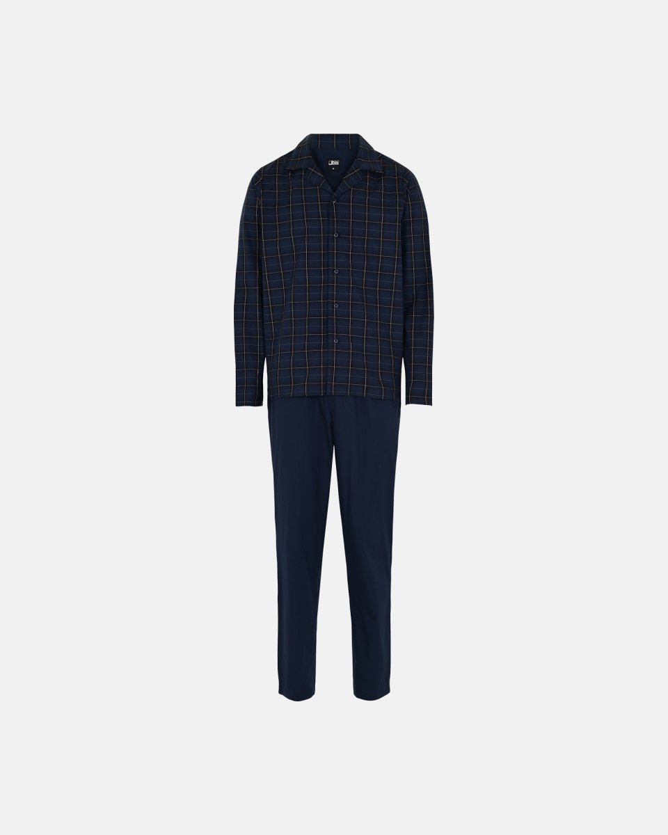 JBS Pyjamas | 100% vævet bomuld | Navy - M