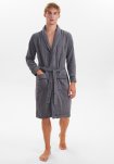 Badekåbe | 100% velour bomuld | Grå -JBS