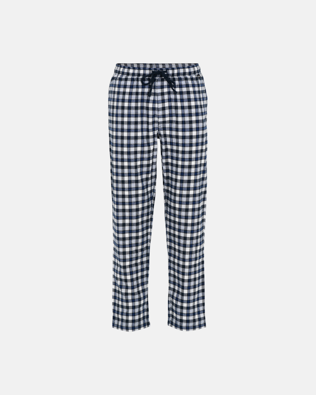 Pyjamasbukser | 100% flannel bomuld | Blåternet