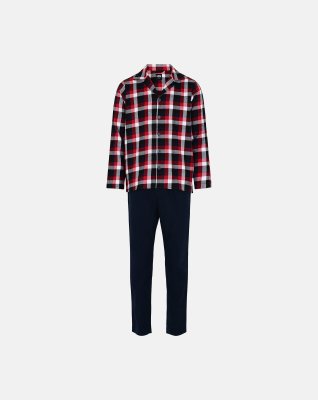 Pyjamas | 100% flannel bomuld | Rødternet -JBS