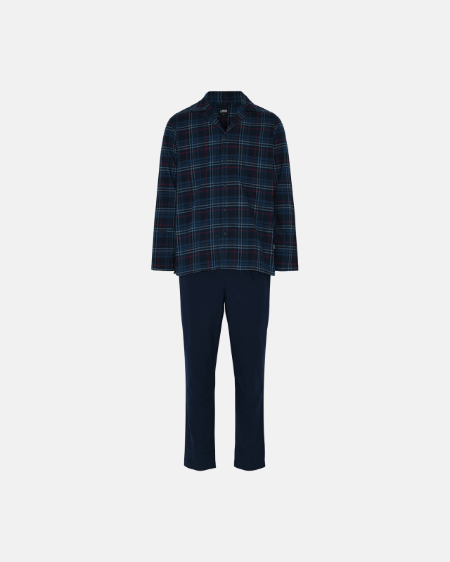 Pyjamassæt "flannel" | 100% bomuld | Blåternet