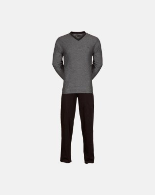 Pyjamas "jersey" | 100% bomuld | Grå -JBS