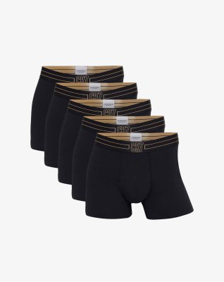 Trunks "basic" 5-pak | Økologisk bomuld | Sort -CR7