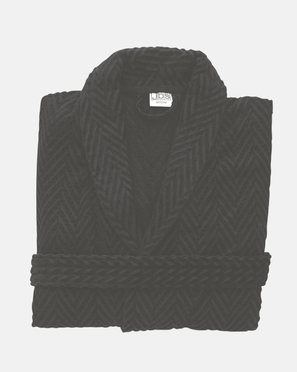 JBS Badekåbe | 100% velour bomuld | sort - S