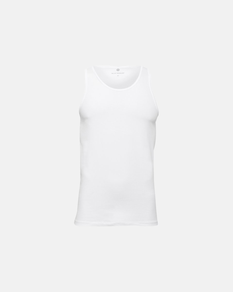 JBS of Denmark Men Tanktop (singlet) | Bambusviskose | Hvid - S