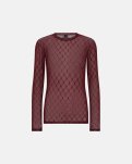 Bluse 'Mesh' | Polyamid | Bordeaux -Hype the Detail