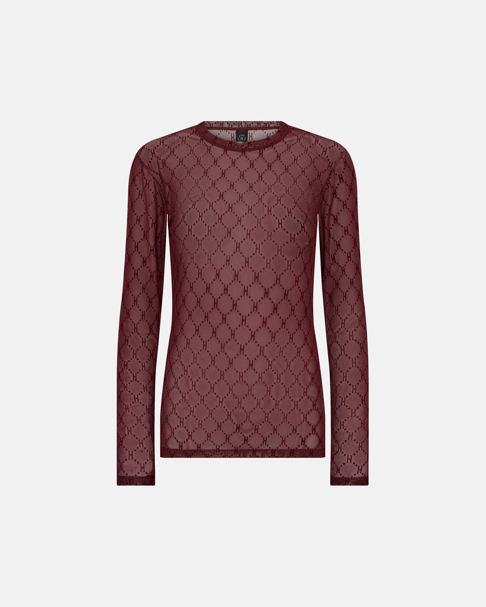 Bluse 'Mesh' | Polyamid | Bordeaux -Hype the Detail Bluse 'Mesh' | Polyamid | Bordeaux -Hype the Detail