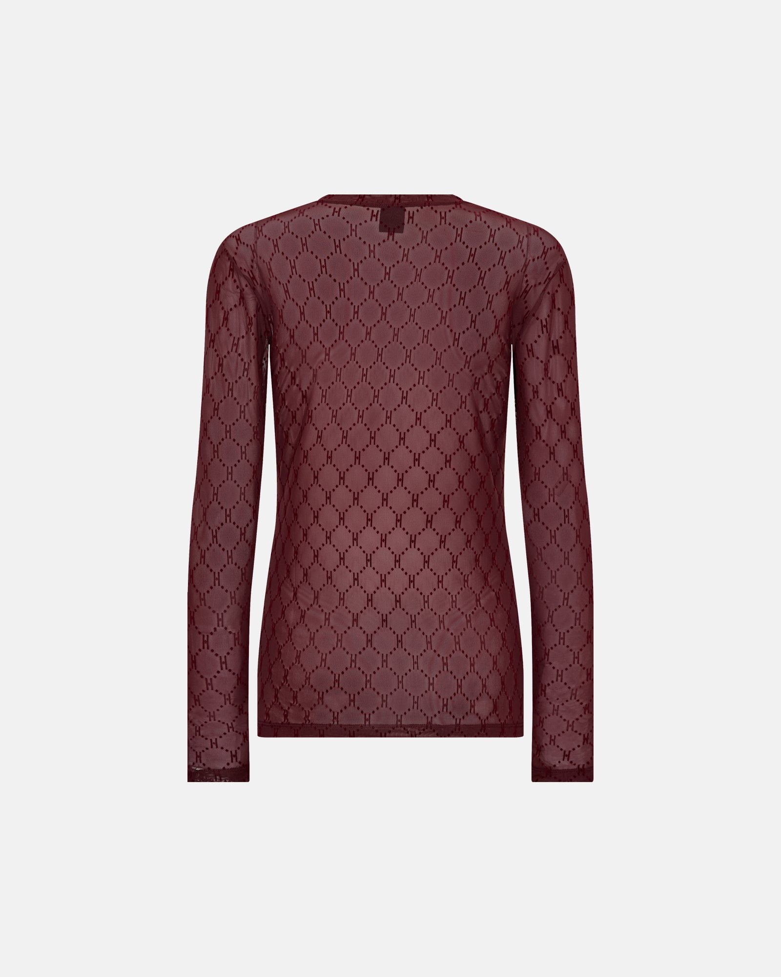 Bluse 'Mesh' | Polyamid | Bordeaux -Hype the Detail Bluse 'Mesh' | Polyamid | Bordeaux -Hype the Detail