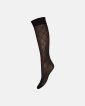Strømper 'Knee high' | 25 denier | Sort m. guld - Hype the Detail