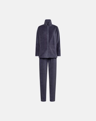 Pyjamas sæt i velour | Bomuld | Blå -Decoy