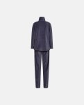 Pyjamas sæt i velour, Bomuld, Blå