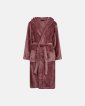 Badekåbe m. hætte | 100% polyester | Rosa - Decoy