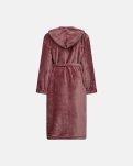 Badekåbe m. hætte, 100% polyester, Rosa